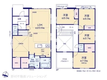 【千葉県/流山市西平井】流山市西平井2丁目 新築一戸建て 間取り図