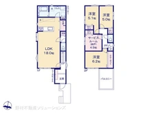 【千葉県/松戸市牧の原】松戸市牧の原1丁目 新築一戸建て 間取り図