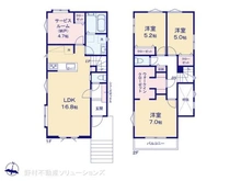 【千葉県/松戸市牧の原】松戸市牧の原1丁目 新築一戸建て 間取り図