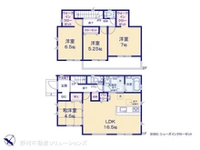 【千葉県/流山市名都借】流山市名都借 新築一戸建て 間取り図