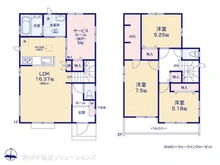 【千葉県/松戸市秋山】松戸市秋山 新築一戸建て 間取り図