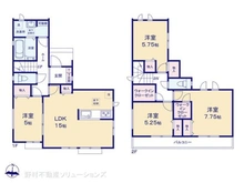 【千葉県/松戸市中金杉】松戸市中金杉4丁目 新築一戸建て 間取り図