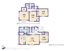 【千葉県/柏市増尾台】柏市増尾台4丁目 新築一戸建て 間取り図
