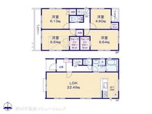【千葉県/松戸市三矢小台】松戸市三矢小台4丁目 新築一戸建て 間取り図