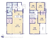 【千葉県/松戸市牧の原】松戸市牧の原2丁目 新築一戸建て 間取り図