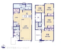 【千葉県/松戸市牧の原】松戸市牧の原2丁目 新築一戸建て 間取り図