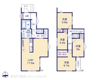 【千葉県/流山市江戸川台西】流山市江戸川台西4丁目 新築一戸建て 間取り図