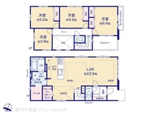 【千葉県/松戸市平賀】松戸市平賀 新築一戸建て 間取り図