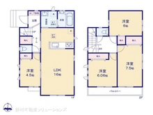 【千葉県/松戸市松飛台】松戸市松飛台 新築一戸建て 間取り図
