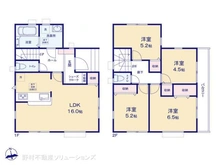 【千葉県/松戸市二ツ木】松戸市二ツ木 新築一戸建て 間取り図