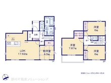 【千葉県/松戸市八ケ崎】松戸市八ケ崎5丁目 新築一戸建て 間取り図