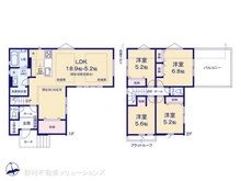 【千葉県/松戸市新松戸】松戸市新松戸7丁目 新築一戸建て 間取り図