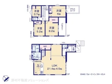 【千葉県/柏市西原】柏市西原5丁目 新築一戸建て 間取り図