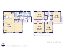 【千葉県/流山市加】流山市加4丁目 新築一戸建て 間取り図