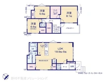 【千葉県/松戸市五香南】松戸市五香南1丁目 新築一戸建て 間取り図