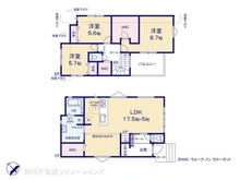 【千葉県/松戸市五香南】松戸市五香南1丁目 新築一戸建て 間取り図
