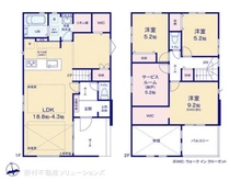 【千葉県/松戸市西馬橋】松戸市西馬橋3丁目 新築一戸建て 間取り図