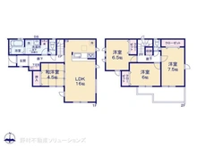 【千葉県/松戸市松飛台】松戸市松飛台 新築一戸建て 間取り図