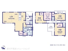 【千葉県/松戸市二十世紀が丘柿の木町】松戸市二十世紀が丘柿の木町 新築一戸建て 間取り図