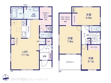 【千葉県/松戸市新松戸南】松戸市新松戸南2丁目 新築一戸建て 間取り図