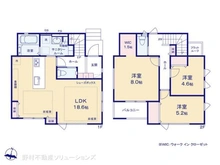 【千葉県/流山市西初石】流山市西初石2丁目 新築一戸建て 間取り図