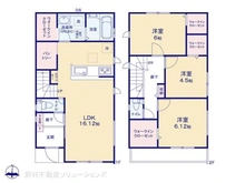 【千葉県/松戸市松飛台】松戸市松飛台 新築一戸建て 間取り図