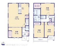 【千葉県/柏市つくしが丘】柏市つくしが丘2丁目 新築一戸建て 間取り図