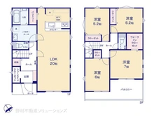 【千葉県/柏市豊住】柏市豊住5丁目 新築一戸建て 間取り図