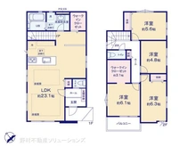 【千葉県/松戸市八ケ崎】松戸市八ケ崎1丁目 新築一戸建て 間取り図