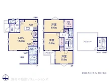 【千葉県/流山市大字西平井】流山市大字西平井 新築一戸建て 間取り図