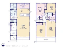 【千葉県/松戸市新松戸】松戸市新松戸6丁目 新築一戸建て 間取り図