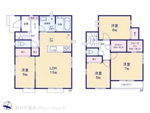 【千葉県/松戸市八ケ崎】松戸市八ケ崎7丁目 新築一戸建て 間取り図