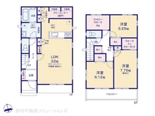 【千葉県/松戸市新松戸】松戸市新松戸6丁目 新築一戸建て 間取り図