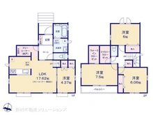 【千葉県/松戸市小金原】松戸市小金原8丁目 新築一戸建て 間取り図