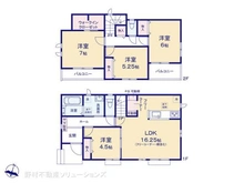 【千葉県/松戸市八ケ崎】松戸市八ケ崎7丁目 新築一戸建て 間取り図