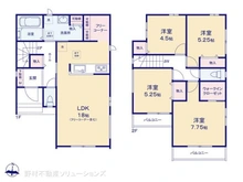 【千葉県/松戸市八ケ崎】松戸市八ケ崎6丁目 新築一戸建て 間取り図