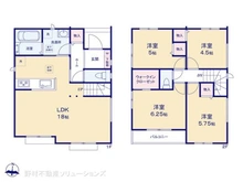 【千葉県/松戸市八ケ崎】松戸市八ケ崎6丁目 新築一戸建て 間取り図