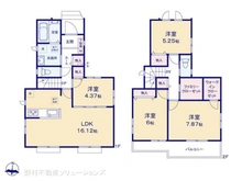 【千葉県/松戸市八ケ崎】松戸市八ケ崎6丁目 新築一戸建て 間取り図