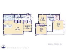 【千葉県/松戸市常盤平】松戸市常盤平5丁目 新築一戸建て 間取り図