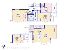【千葉県/柏市西原】柏市西原1丁目 新築一戸建て 間取り図