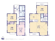 【千葉県/柏市南逆井】柏市南逆井2丁目 新築一戸建て 間取り図