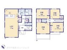 【千葉県/流山市向小金】流山市向小金3丁目 新築一戸建て 間取り図