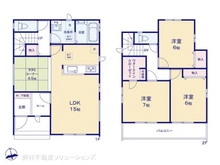 【千葉県/松戸市新松戸】松戸市新松戸6丁目 新築一戸建て 間取り図