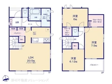 【千葉県/松戸市新松戸】松戸市新松戸6丁目 新築一戸建て 間取り図