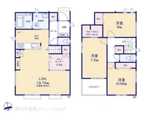 【千葉県/松戸市新松戸】松戸市新松戸6丁目 新築一戸建て 間取り図