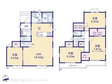 【千葉県/松戸市新松戸】松戸市新松戸6丁目 新築一戸建て 間取り図