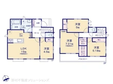 【千葉県/松戸市松戸新田】松戸市松戸新田 新築一戸建て 間取り図