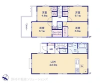 【千葉県/松戸市小金原】松戸市小金原7丁目 新築一戸建て 間取り図