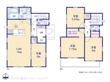 【千葉県/流山市思井】流山市思井1丁目 新築一戸建て 間取り図