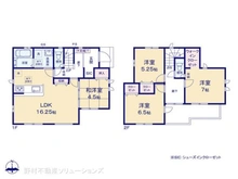 【千葉県/流山市思井】流山市思井1丁目 新築一戸建て 間取り図